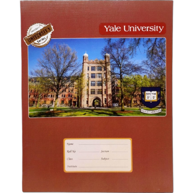 Hearts Yale University Floral Binding Khata (Margin) - 300 Pages image