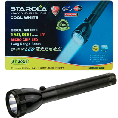 Heavy Duty Flashlight Torch Light And Best Rechargeable LED Flashlight Starola Brand St-2011 image