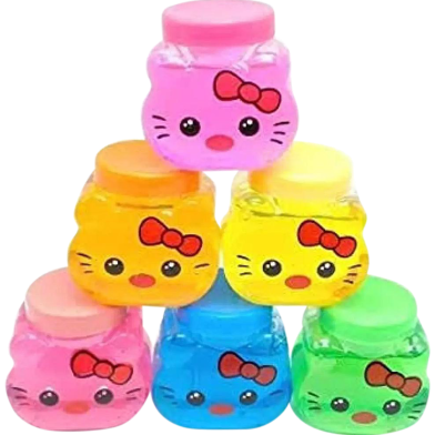 Hello Kitty crystal DIY Non Toxic Interesting Mud Slime - 12 Pcs image