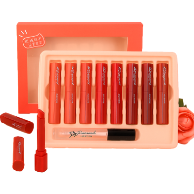 Heng Fang Rouge Honey Love Water Matte Lipstick Set -9pcs image