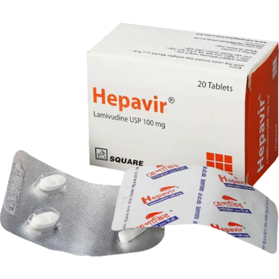 Hepavir 100 mg Tablet 10's Strip image
