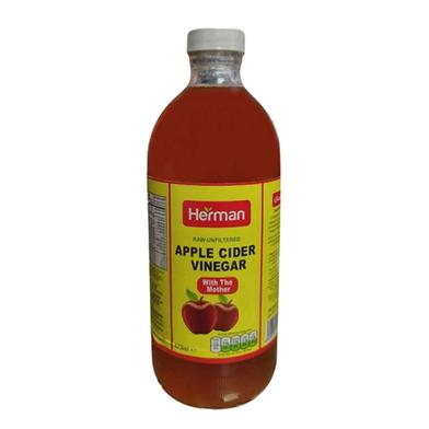 Herman Apple Cider Vinegar Glass Bottle 473ml image