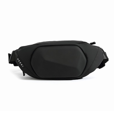 Heshi Hard Shell Crossbody Waist Bag (Black) image