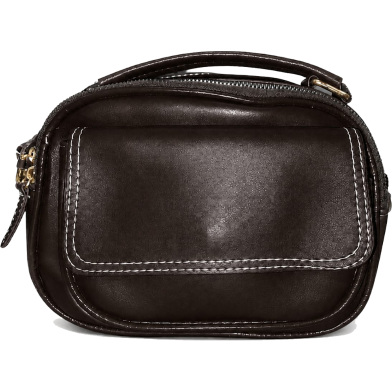 High end ladies’ handbag multi-layer large capacity commuting bag(Dark Brown) image