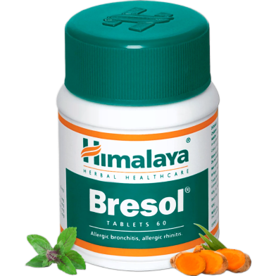 Himalaya Bresol Allergic Rhinitis, Bronchitis, Cough, Asthma And Pollen Allergy Tablets 60Pcs image