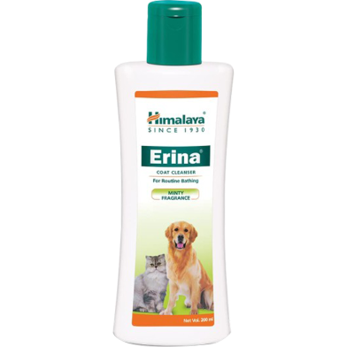 Himalaya Erina Coat Cleanser for Routine Bathing Shampoo (Reduces Hairfall, Relieves Itchiness and Promotes Healthy Skin) image
