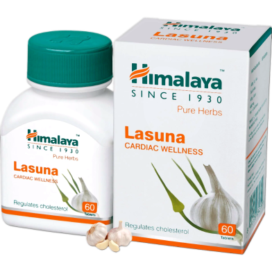 Himalaya Wellness Pure Herbs Lasuna Cardiac Wellness Tablets 60Pcs image