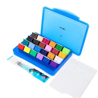 Himi Gouache Paint Set- 30ml 24 colors Jelly Cup image
