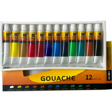 Himi Miya Gouache Paint Tube Set (12ML) — 12 Colors image