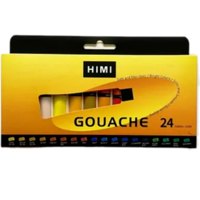 Himi Miya Gouache Paint Tube Set (12ML) — 24 Colors image