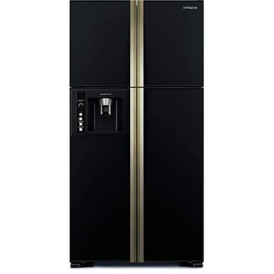 Hitachi RW720FPUK1XGBK Inverter Refrigerator Glass Black with Water Dispenser - 698 Liter image