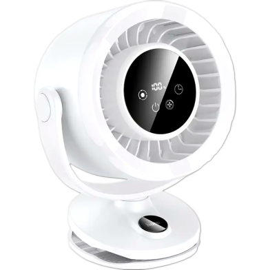 Hoco 3 In 1 Automatic Rotating Clip Fan Table Wall Mount 3600Mah Battery image