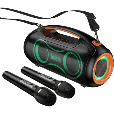 Hoco DS67 Bluetooth Party Speaker with 2 Wireless Microphones image