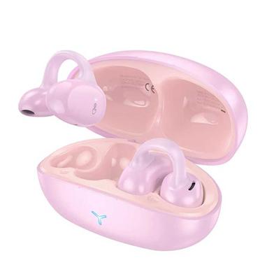 Hoco EW57 Clip On True Wireless Bluetooth Earphone - Pink Color image