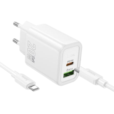 Hoco N61 Gentle PD20W Plus ǪC3.0 Charger Set(C to C)(EU) image