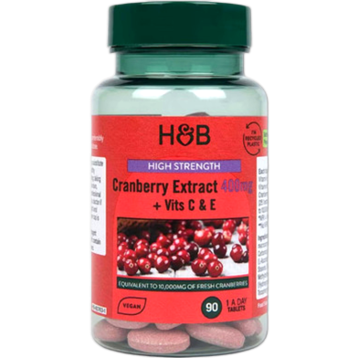 Holland And Barrett High Strength Cranberry Extract 400mg – 90 Tablets image