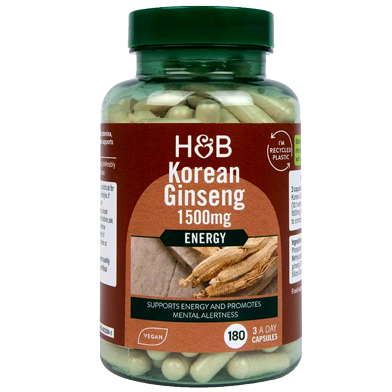 Holland And Barrett Korean Ginseng - 180 Capsules image