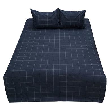 HomeTex Bed Sheet Ash Check Box image