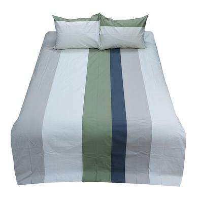 HomeTex Bed Sheet Olive Stripe image