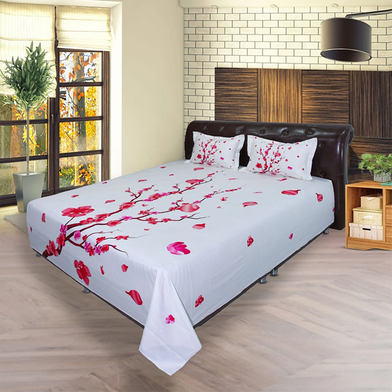 Hometex Bed Sheet Red Tree RTP image