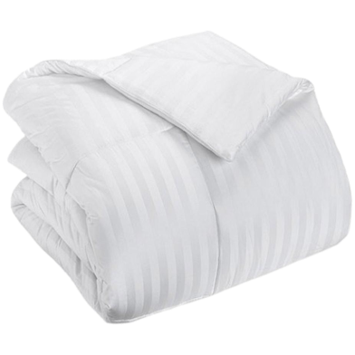 Hometex Comforter White Stripe Sateen image