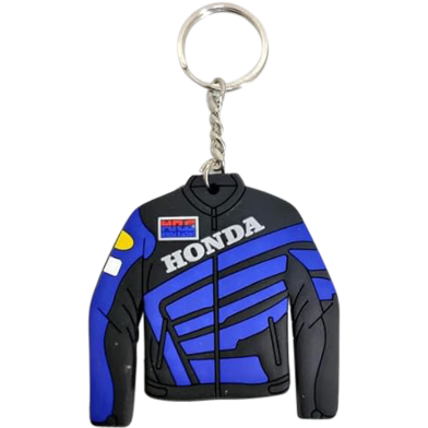 Honda Branded Racing Jacket Style Key Ring (Silicon And Rubber Made) - 1 Piece image