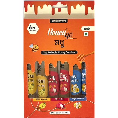 HoneyGo 6 Pcs Combo Pack Honey 48 gm image