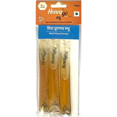 HoneyGo Multi Floral Strip Honey 24 gm 3 Pcs image