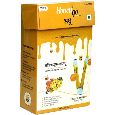 HoneyGo Mustard Box Honey 200 gm 25 Pcs image