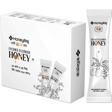 Honeyraj Lychee Flower Honey 15g X 24 pcs Sachet (BOX) image