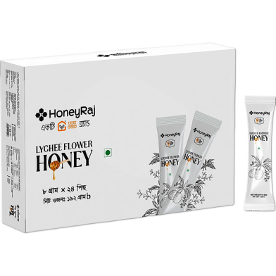 Honeyraj Lychee Flower Honey 8g X 24 pcs Sachet (BOX) image