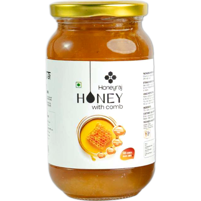 Honeyraj Mixed Flower Honey with Honeycomb 500 gm - A000242 image
