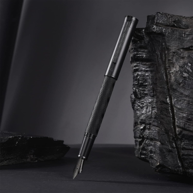 HongDian 1860 Max Metal Matte Black Forest Metal Matte Fountain Pen Best Gift Im image