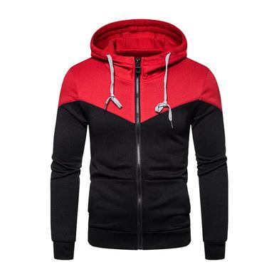 Hoodie Jacket For Men Black and Red image