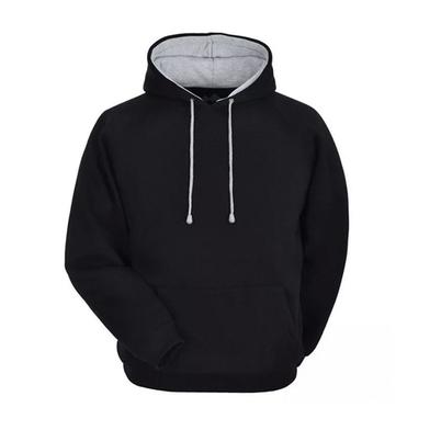 Hoodie Jacket For Men Black and off white Price in Bangladesh