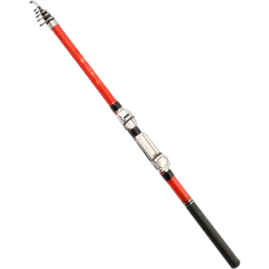 Hook And Hunt Arina High Quality FRP Fishing Rod For Rivers And Lakes Dual Purpose Telescopic Spinning Rod Light Raft Rake Rod image