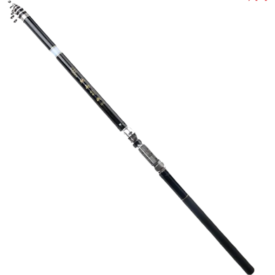Hook And Hunt SM Black And White Ultra Light And Ultra Hard Rock Fishing Rod Dual Purpose Fiberglass Sea Casting Rod image