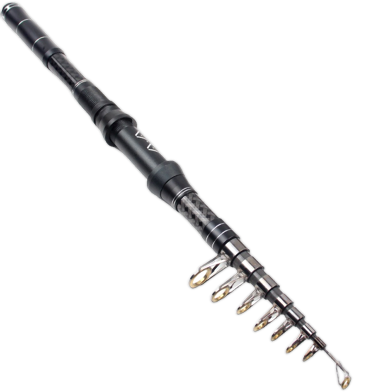 Hook And Hunt YG 016 - Model Ultra-Short Portable Carbon Fiber Telescopic Sea Fishing Rod 10 Ft Hard Action Multi-Functional Travel Fishing Rod 1 Pc image