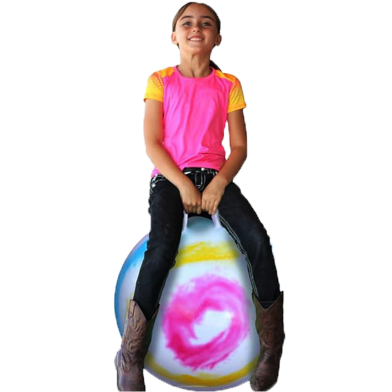 Hopping Hoppity Jumping Hop Ball 55 cm for Kids - Multicolor - Sports image