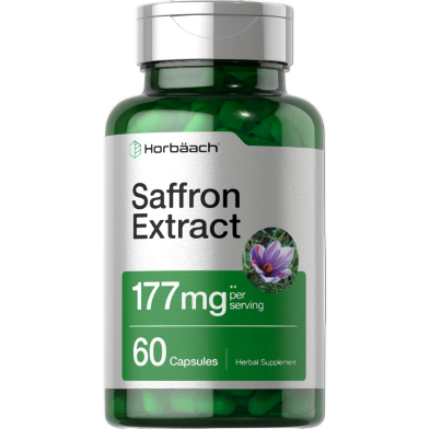 Horbaach Saffron Extract 177mg Capsules 60Pcs image