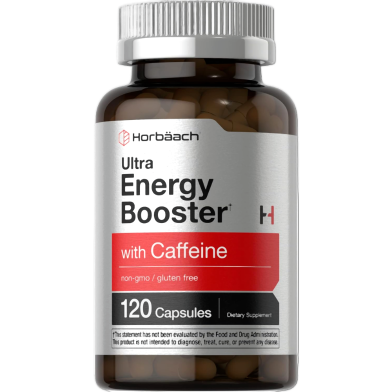 Horbaach Ultra Booster Energy With Caffeine 120 Capsules - X003K4MX0T image