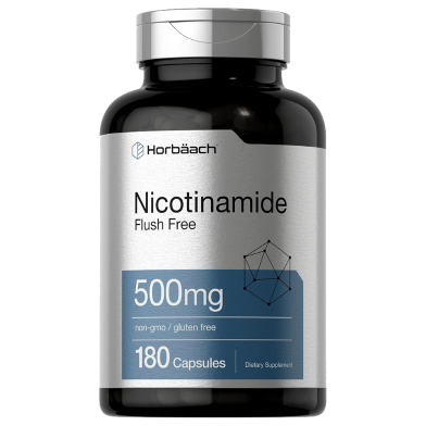 Horbäach Nicotinamide 500mg - 180 Capsules -523528611 image