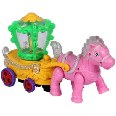 Horse Car With Music and Light For Kids (horse_car_pink) image