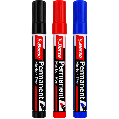 Horse Permanent Marker H - 66 (Chisel Tip) - Red (2pc) image