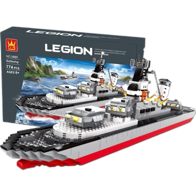 Wange 5660 Hot Selling Battle Ship Building Block Set Educational Legion Toy Lego Legion 774Pcs image