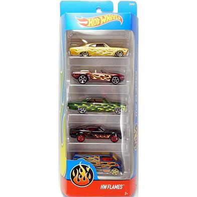 Hot Wheels 5 Cars Assortment HW Flames image