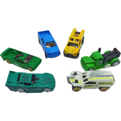 Hot Wheels Mini Die Cast Metal Cars (Random Color) Set Made In China For Kids 6Pcs image