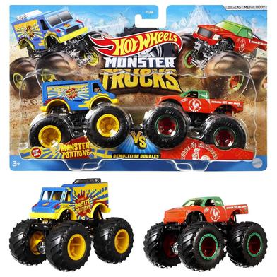 Hot Wheels Monster Trucks 1:64 Scale Demolition Doubles 2-Pack Random One image