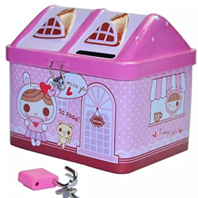 House Coin Box – Cute Piggy Bank for Kids and Adults Money Saving Box for Home and Gifts (Multicolor) Slide 2