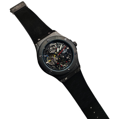 Hublot Automatic Movement Watch For Men Black And Black Dial Colour image